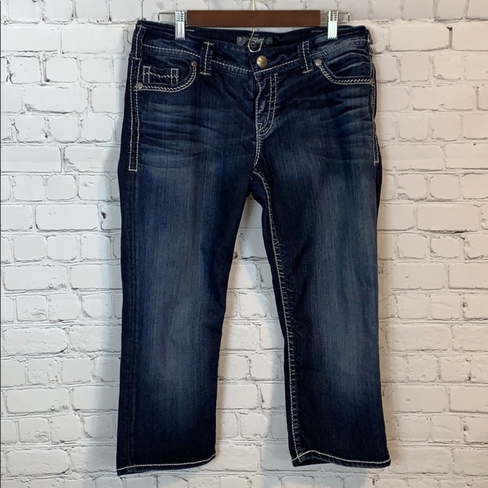 Silver / Suki Flap Capri / size 31